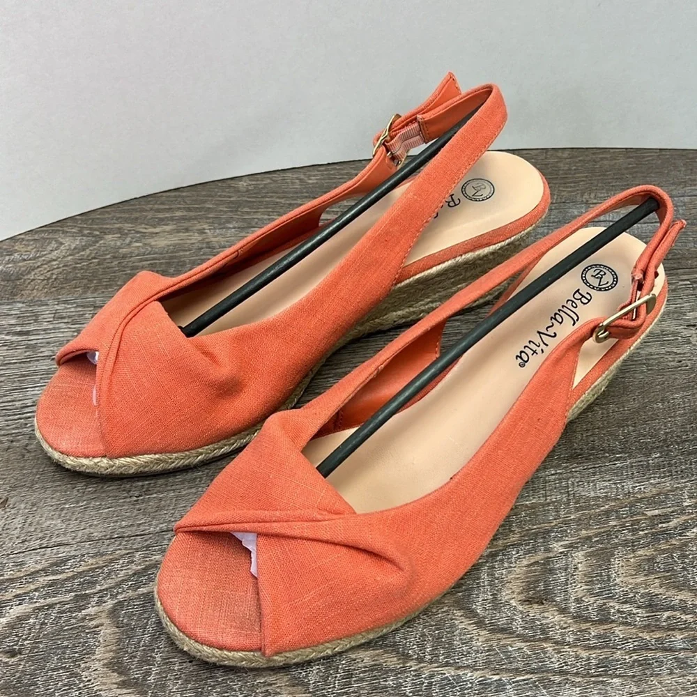 Bella Vita SYLVIE ll Espadrille Wedge Sandals Size 10